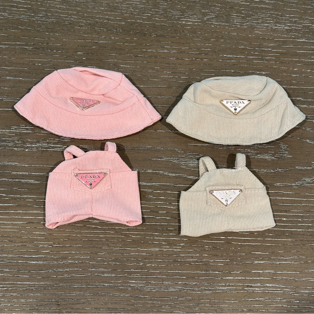 Labubu 2 P Outfits- Pink and Beige (CLOTHES ONLY)